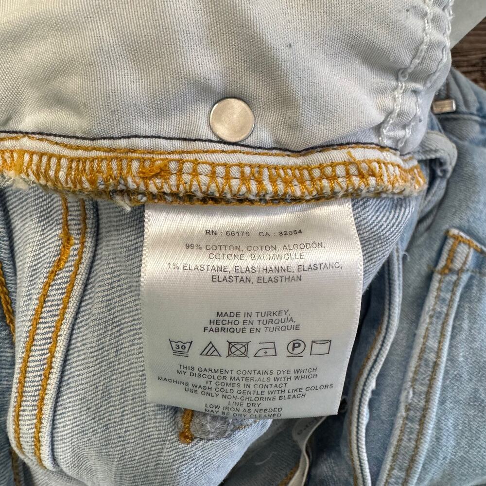 Pilcro & The Letterpress | Mid Rise Light Wash Embroidered Denim Size 26 - Picture 16 of 16